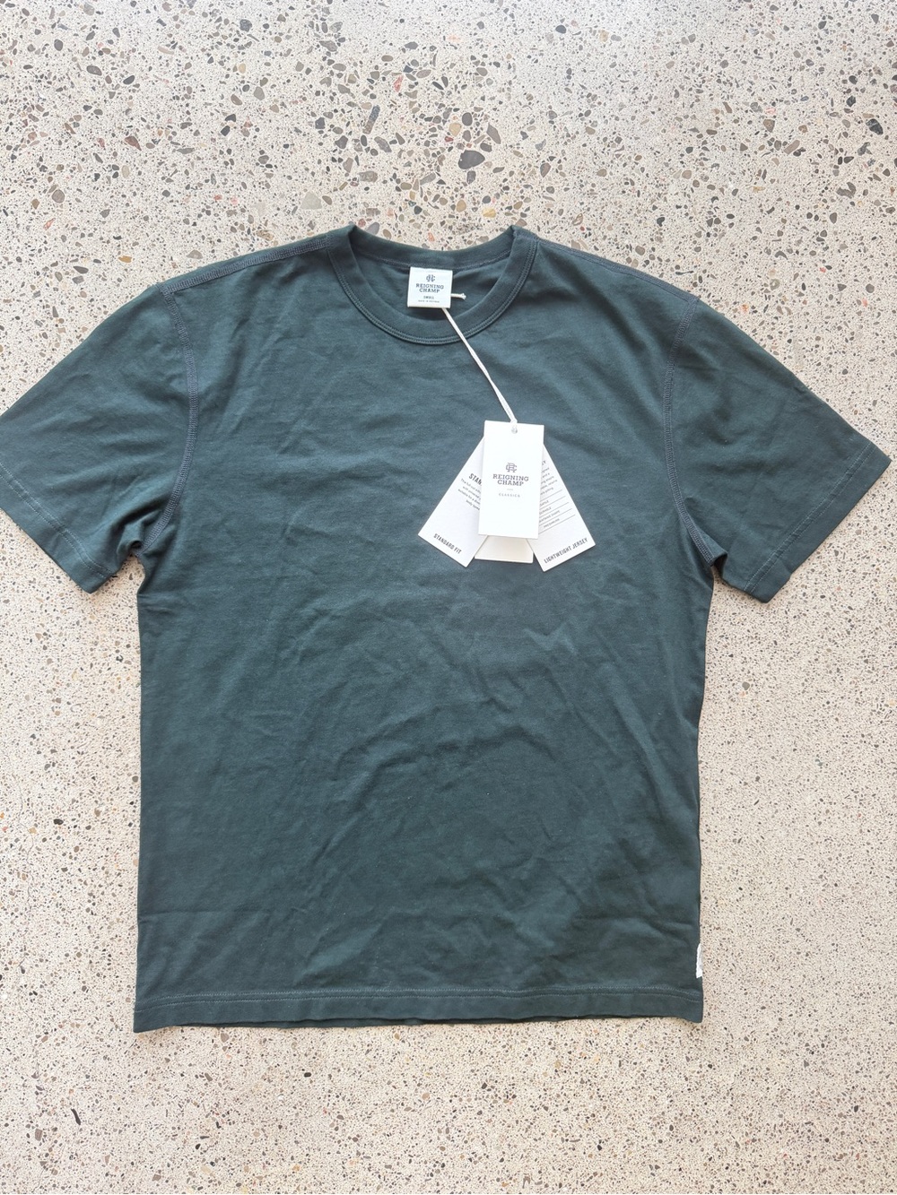 Reigning Champ Short-Sleeve LIGHTWEIGHT JERSEY STANDARD T-SHIRT - Forest Green